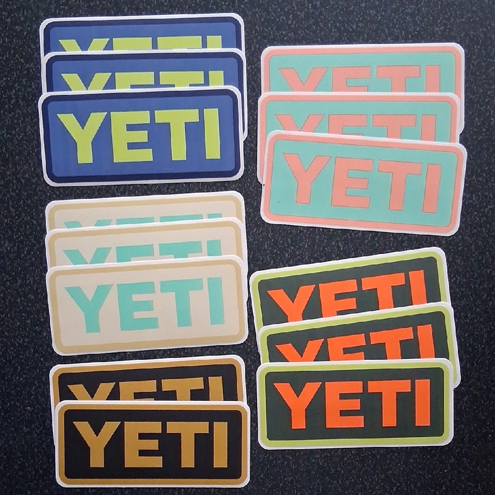 Yeti Multicolor Logo Sticker Collection